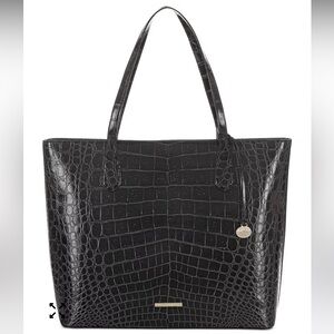 Brahmin Misha Carryall Tote Black Veil